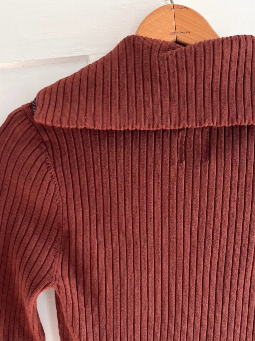 Anthropologie Ribbed Quarter Zip - Picture 8 of 10
